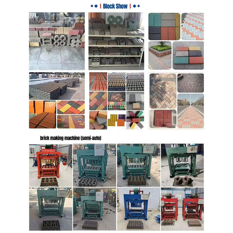 Heavy Duty Concrete Block Making Machine For Industrial Brick Production Built Tough To Crank Out Construction Grade Blocks All Day Top Tier Reliability For No Fuss Workspace Or Jobsite Setup with various block designs.