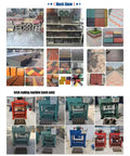 Heavy Duty Concrete Block Making Machine Adjustable Brick Press For Commercial Workshop Use High Volume Output showing various brick styles.