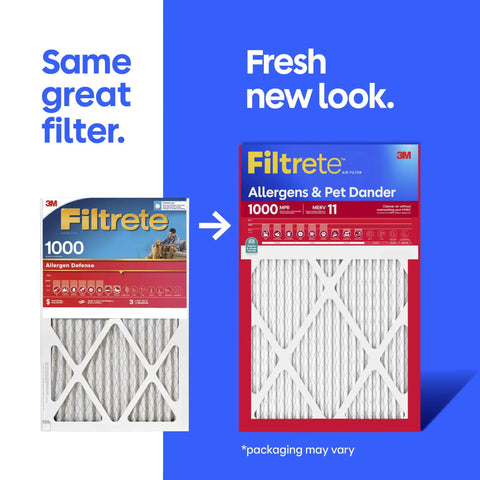 Six Pack 16x24x1 MERV 11 Pleated Electrostatic Air Filter for HVAC Systems Micro Allergen Defense Three Month Replacement 1 Inch Filter Actual Size 15.81 x 23.81 x 0.81 Inches