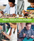 People using 100W LED Digital Soldering Iron Kit With Ceramic Heater, Quick 15 Second Heat Up, for electronics and PCB repair