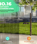 Vinyl Coated Welded Wire Garden Fence Roll 48 Inch by 100 Foot 2 Inch by 3 Inch Mesh 16 Gauge Rust Resistant PVC Coated Steel Mesh