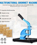Grommet Tool Kit Beefy Heavy Duty Set With 3 Die Hand Press Grommet Machine Rolling Base 900 Grommets YES0389 visible
