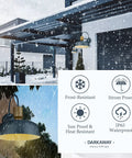 Industrial Barn Light Sconces With Hammered Metal Shade Black Wall Lamps for outdoor use in winter conditions