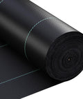 Heavy Duty 3.5 Oz Landscape Fabric 6 Ft Wide By 300 Ft Long Workhorse Ground Cover For Driveways And Gardens, shown in a rolled view.