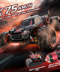 1 By 14 Scale Brushless RC Truck For Adults With 46 MPH Speed 4WD Off Road All Terrain Truggy Waterproof RC Car Built For Real World Races Dual 3S LiPo Batteries Included Tough As Nails Beast On Any Terrain
