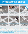 Procedure for using Clear Waterproof Caulk And Seal Silicone Sealant Duo Pack With Grout Repair Kit And Scraper, Shrink Proof.