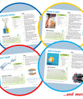 Pages from the Water Science Kit For Kids Ages 8 12 24 Hands On Experiments In Color Chemistry Bubbles And Tornadoes, showing experiments.