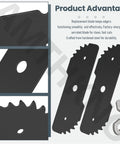 Two Pack Heavy Duty Edger Blade Seven And Three Quarters Inch By Two And Three Quarters Inch.090 Thick For Black And Decker LE750
