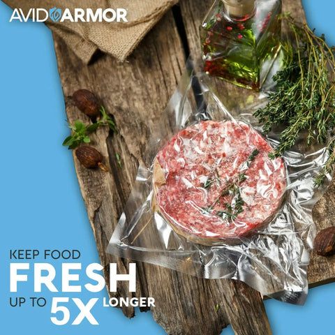 Beefy Heavy Duty Vacuum Sealer Bags 6x10 And 8x12 Inches, 280 Pack BPA Free Pouches sealing meat for preservation