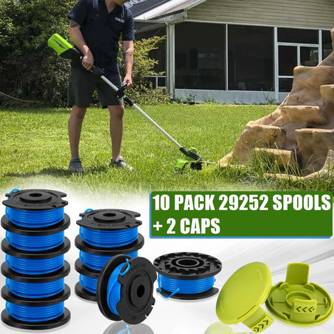Replacement Spool For Weed Eater String 0.065 Inch 16 Ft Auto Feed Line For Cordless Trimmers Compatible With Greenworks 24V Models