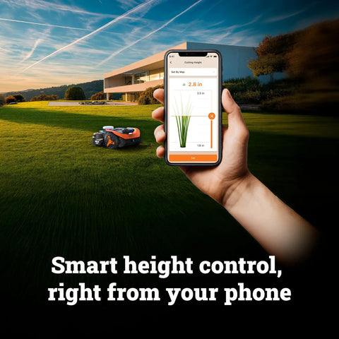 Landroid Vision Cloud Robot Lawn Mower With AI Obstacle Avoidance And RTK Cloud Navigation No Perimeter Wire For 1 Acre app control