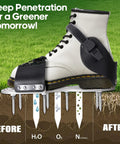 Pro-Grade Lawn Aerator Shoes With 5mm Metal Sole And Bend-Resistant Spikes, Fully Assembled, Adjustable Straps For Easy Grass Aeration