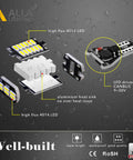 Exploded view of 912 921 LED Bulbs For Back Up Lights 6000K Xenon White CAN BUS 4014 30 SMD 5.5W with components labeled