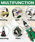 8 In 1 Wire Stripper With Voltage Tester And Crimping Tool For Electricians All In One Wire Cutter And Electrical Tester Set