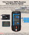 R8FG 8CH Gyro Receiver With 2.4GHz Long Range Telemetry Up To 600m For RC Crawlers Boats And Cars V2.2 screen and details