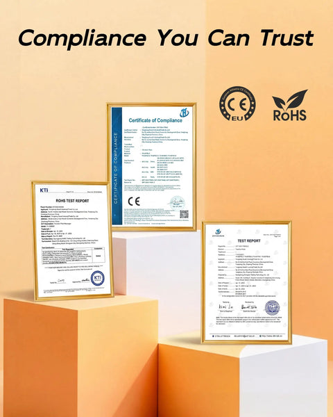 Compliance certificates for Vibration Plate Exercise Machine With 200 Speeds For Lymphatic Drainage And Full Body Shaker Workouts