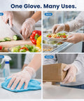 Industrial Grade Vinyl Gloves Disposable Powder Free Latex Free Textured Grippy For Superior Hold And Comfort Food Safe