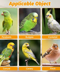 Awesome 2 Pack Automatic Bird Water Dispenser With No Mess Design For Parrot And Budgie Cages featuring parakeets, budgies, cockatiels, conures, canaries, and finches.