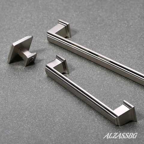 10 Pack Brushed Satin Nickel Cabinet Pulls 5 Inch Hole Center Cabinet Handles For Cabinets And Drawers Kitchen Furniture Hardware