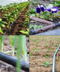 Drip Irrigation Fittings Kit With Half Inch Tubing Set 40 Pieces Of Barbed Connectors including various garden applications.