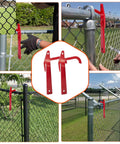 Chain Link Fence Banana Clip Set For Tensioning And Stretching, used on top rail and fabric hanging in outdoor installations