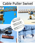 3 Ton Cable Pulling Swivel 360 Degree Heavy Duty Wire Bearing Breakaway Tool for Grid Work and Electricians in crane use.