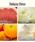 Luxurious All Purpose Cleaner With Doheny Drive Scent featuring fresh grapefruit, rose, mandarin, and musk fragrance elements