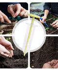 Go To Seed Spreader And Sowing Tool For Gardeners shown in use with ergonomic design for precise seeding in garden beds