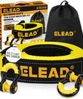Beefed Up 3 Inch By 30 Foot Tow Strap Recovery Kit With Two Three Quarters Inch D Ring Shackles For Trucks SUVs And Off Road