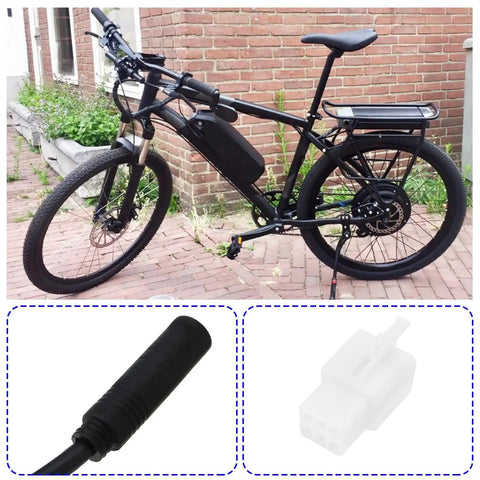 9Pin 12-72V Hub Motor Extension Cable Waterproof Connector With Plug 60cm Length Fits Electric Bicycle Motors Compatible With 250W To 1200W E Bike Motors Weatherproof And Easy Plug And Play Harness