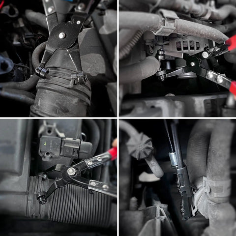 3 Piece Hose Clamp Pliers Set With Long Reach Wire Spring Pliers Angled Pliers And Flat Band Pliers in auto cooling system