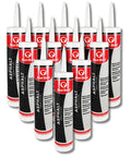 Black Acrylic Asphalt Crack Filler Sealant For Driveways And Parking Lots Go To Fix For Cracks And Joints Flexible Water Resistant Seal Durable Asphalt Repair 10.1 Fl Oz Each Pack Of 12 Made In USA