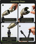 Assembly steps for Built Tough Heavy Duty Solid Brass Landscape Spotlights 12V Outdoor Lighting With MR16 Bulb Included