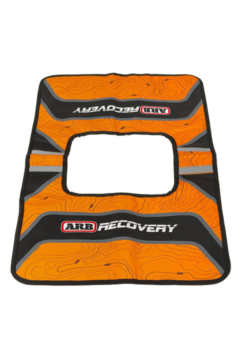 Offroad Winch Cable Recovery Damper In Orange And Black With Built In Storage Pockets Heavy Duty Beefed Up Vinyl Line Dampener