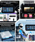6 Inch Android 14 Standalone Bike Screen with Google Play Store showing connectivity options and features for motorcycles