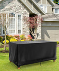 72 Inch Long Outdoor Table Cover Heavy Duty Waterproof All Weather Protection For Rectangular Patio Tables Dining Sets