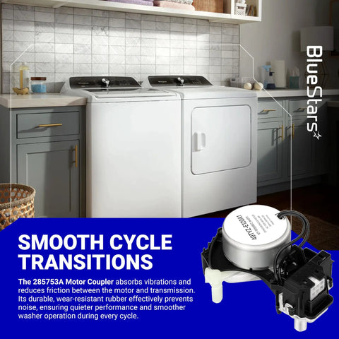 Washer Shift Actuator Replacement For Whirlpool Kenmore Washing Machines 49tyz-e120a1 W10913953 on laundry room floor