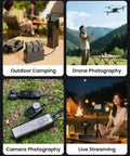 Drone Power Station With USB-C Fast Charging For DJI And More Portable 27000mAh 100Wh Power Bank in various outdoor uses