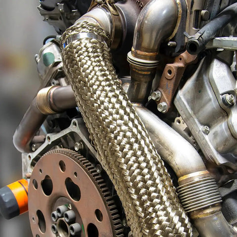 Engine close-up with Performance Parts And Misc Accessory Kit For Your Ride, Flexible And Easy To Use Vehicle Upgrade Component