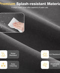 Close-up of water-resistant fabric for Replacement Outdoor Cushions Set For Patio Furniture, grey, showing splash resistance.