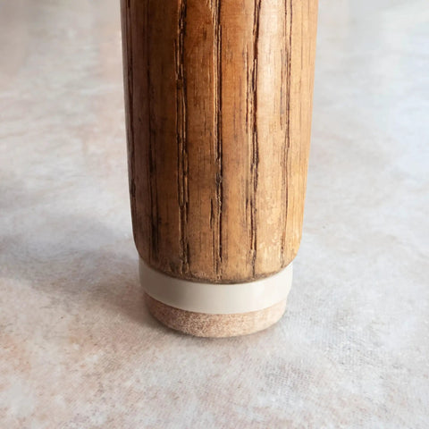 Wooden furniture leg with 4 Pack 1 Inch Threaded Felt Furniture Glides With One Quarter Inch Adjustable Leveling Feet for floor protection