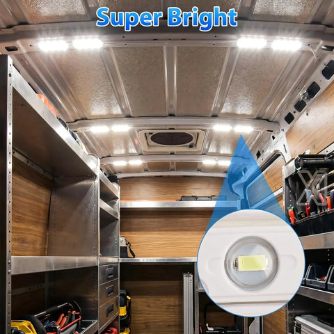 12V LED Interior Light Kit With 120 Ultra Bright LEDs 40 Modules For Cars Vans Trucks Boats illuminating van interior