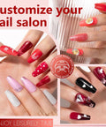 Hands showcasing nail art from Gel Polish Kit With Base And Top Gels 112 Piece Set Featuring 108 Vibrant Colors