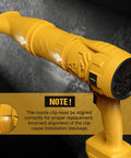 Cordless Leaf Blower For 20V Max Battery Compatibility Mini Turbo Jet Handheld Blower focus on nozzle and alignment clip
