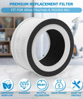 Two Pack Replacement Filter For Fillo Allo Air Purifiers With 3 In 1 HEPA Filtration Compatible With Afloia Fillo Halo Mooka Allo