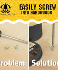 Comparison of wood screws before and after using All Purpose Shop Wax Finish Paste With Carnauba Beeswax