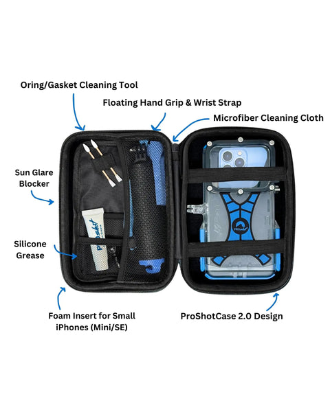 Dive 2.0 Waterproof iPhone Housing Delivers 130 Feet Depth Ultra Tough Underwater Case For All iPhone Models in open case view