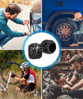 Dope Black Crystal Rhinestone Handmade Tire Valve Stem Caps 4 Pack Durable Easy Install Car Accessory For Stylish Rims And Wheels