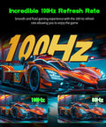 Red sports car demonstrating 100Hz refresh rate on 24 Inch Curved Computer Monitor with 100Hz FHD 1920x1080 2800R immersive display