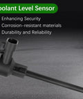 Coolant Level Sensor For Heavy Duty Trucks Plug And Play Fit 2008 2019 Peterbilt 348 365 382 384 385 386 388 389 Models on black background